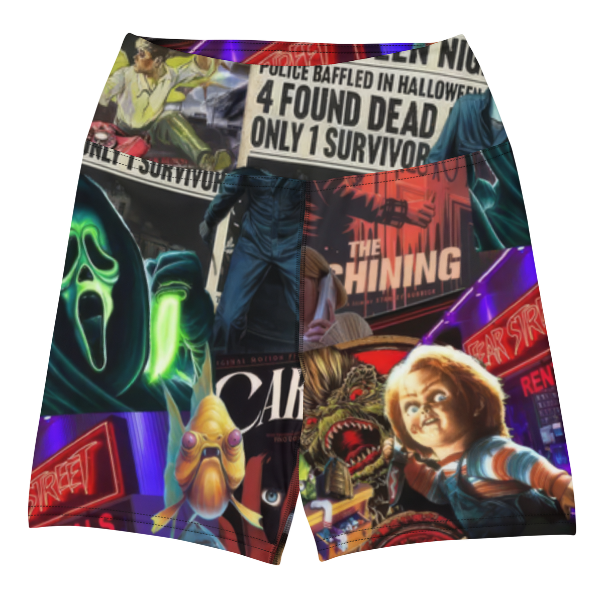 Hollywood Horrors Yoga Shorts - Goth Cloth Co.3840387_9079