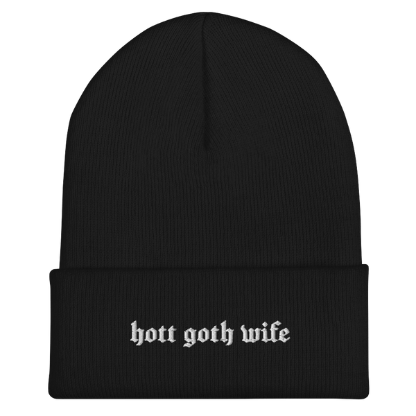 Hot Goth Wife Knit Beanie - Goth Cloth Co.6600794_8936