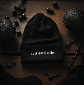 Hot Goth Wife Knit Beanie - Goth Cloth Co.6600794_8936