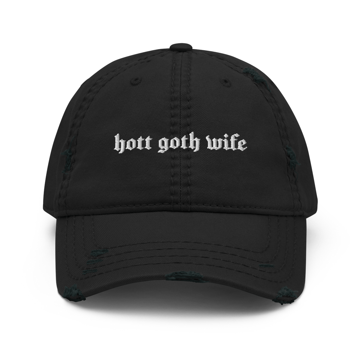 Hott Goth Wife Distressed Dad Hat - Goth Cloth Co.5392334_10990