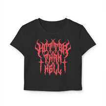 Hotter Than Hell Metal Baby Tee - Goth Cloth Co.T-Shirt20085940535169781310