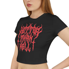 Hotter Than Hell Metal Baby Tee - Goth Cloth Co.T-Shirt22296934380787335270