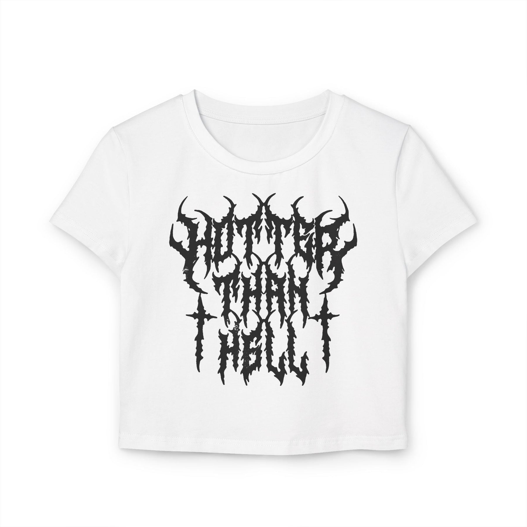 Hotter Than Hell Metal Baby Tee - Goth Cloth Co.T-Shirt25192297385902938556