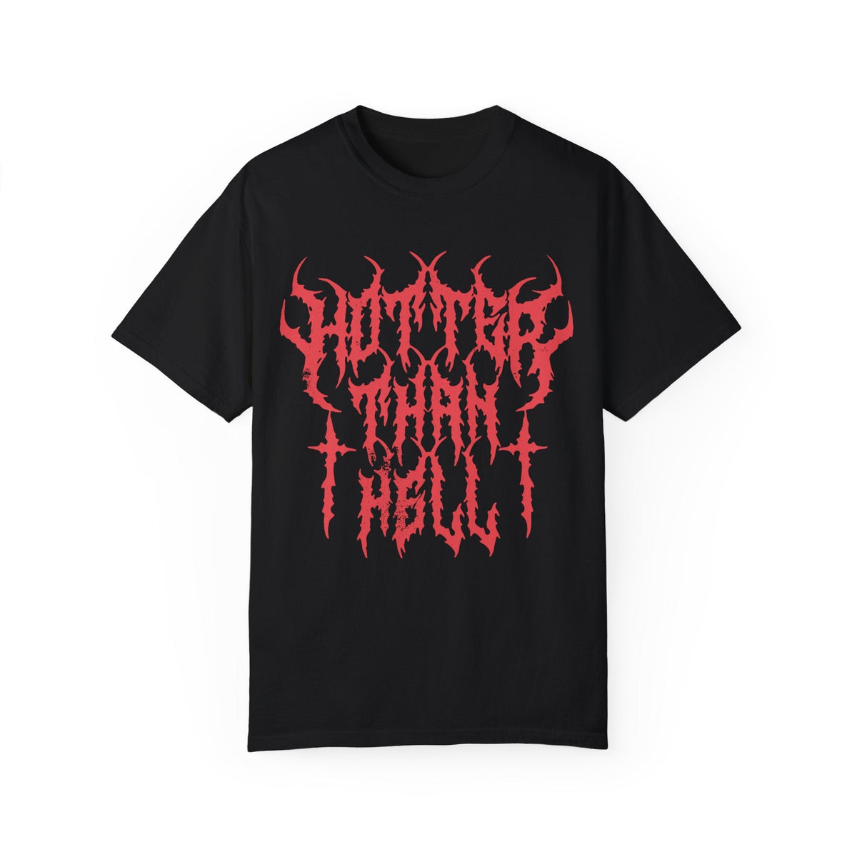 Hotter Than Hell Metal Comfy Tee (READY TO SHIP) - Goth Cloth Co.20923445789992698000