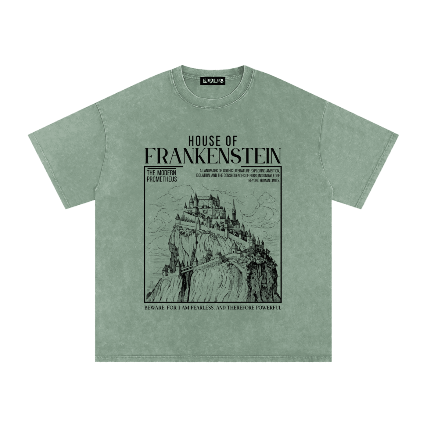 House of Frankenstein Acid Wash T-Shirt