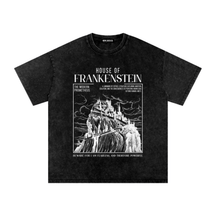 House of Frankenstein Acid Wash T-Shirt - Goth Cloth Co.261014PODPQ0136#001