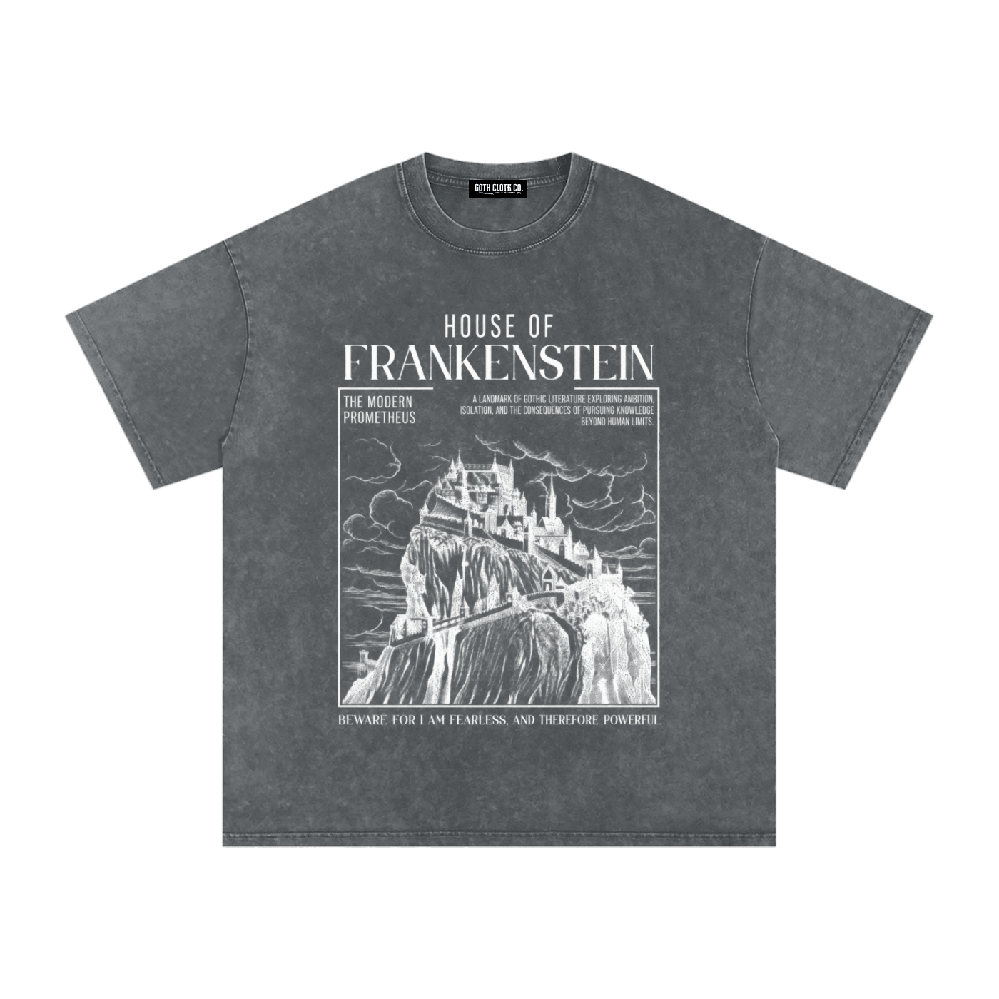House of Frankenstein Acid Wash T-Shirt