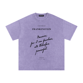 I am Fearless Frankenstein Acid Wash T-Shirt