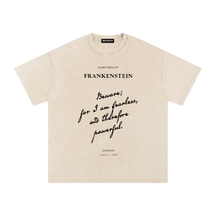 I am Fearless Frankenstein Acid Wash T-Shirt - Goth Cloth Co.261013PODPQ12222#007