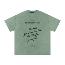 I am Fearless Frankenstein Acid Wash T-Shirt - Goth Cloth Co.261013PODPQ12222#019