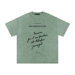 I am Fearless Frankenstein Acid Wash T-Shirt