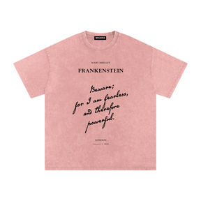 I am Fearless Frankenstein Acid Wash T-Shirt