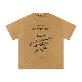 I am Fearless Frankenstein Acid Wash T-Shirt