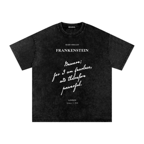 I am Fearless Frankenstein Acid Wash T-Shirt