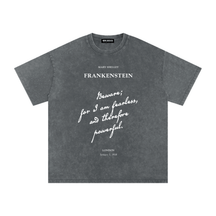 I am Fearless Frankenstein Acid Wash T-Shirt - Goth Cloth Co.261014PODPQ0046#007