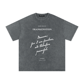 I am Fearless Frankenstein Acid Wash T-Shirt