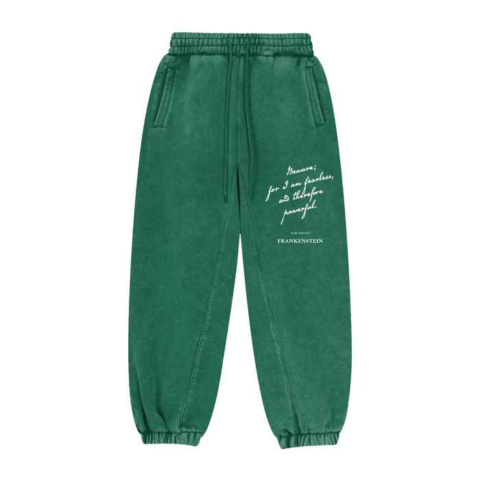 I am Fearless Frankenstein Vintage Wash Fleeced Joggers - Goth Cloth Co.gymwear261014PODPX0031#011