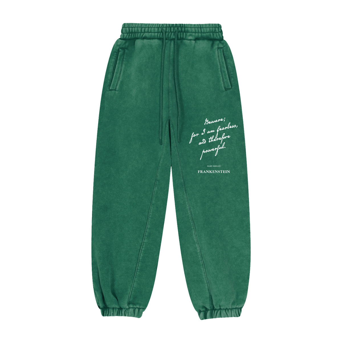 I am Fearless Frankenstein Vintage Wash Fleeced Joggers - Goth Cloth Co.gymwear261014PODPX0031#011