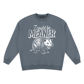 I Could be Meaner Vintage Wash Fleece Sweatshirt - Goth Cloth Co.260916PODRA0138011