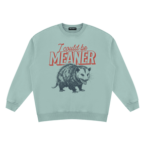 I Could be Meaner Vintage Wash Fleece Sweatshirt - Goth Cloth Co.260916PODRA0177011