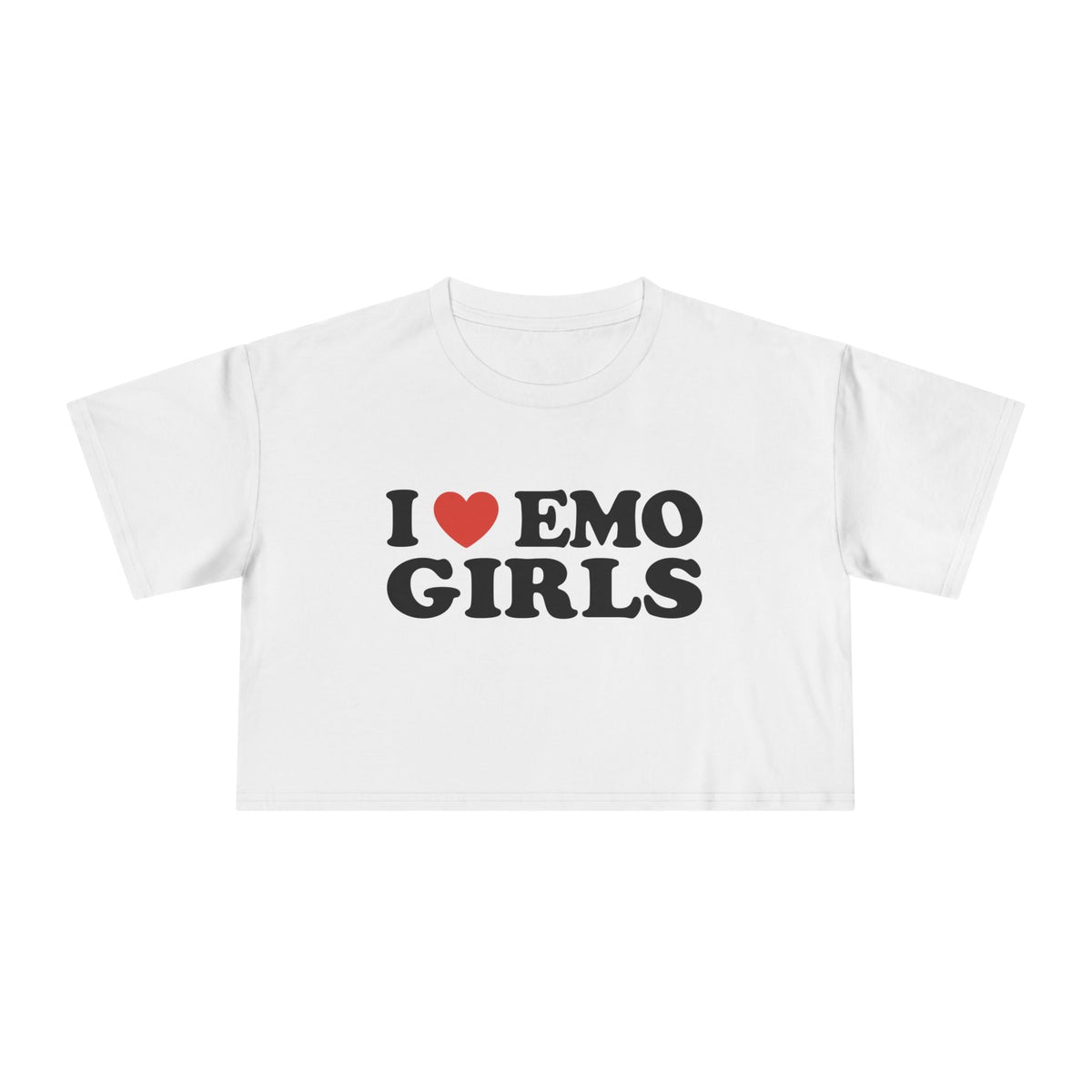 I Heart Emo Girls Crop Tee - Goth Cloth Co.T-Shirt15222883332725223648
