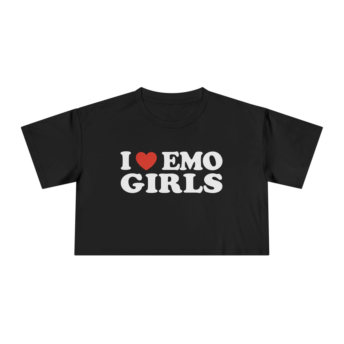 I Heart Emo Girls Crop Tee - Goth Cloth Co.T-Shirt23011277970752967195