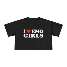 I Heart Emo Girls Crop Tee - Goth Cloth Co.T-Shirt23011277970752967195