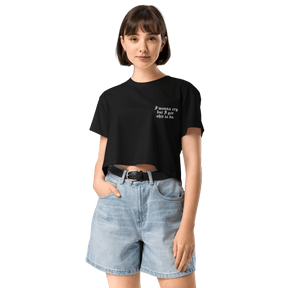 I Wanna Cry Embroidered Crop Top - Goth Cloth Co.8675601_16095