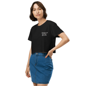 I Wanna Cry Embroidered Crop Top - Goth Cloth Co.8675601_16095
