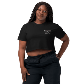 I Wanna Cry Embroidered Crop Top - Goth Cloth Co.8675601_16095