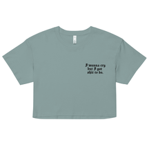 I Wanna Cry Embroidered Crop Top - Goth Cloth Co.8851953_20243