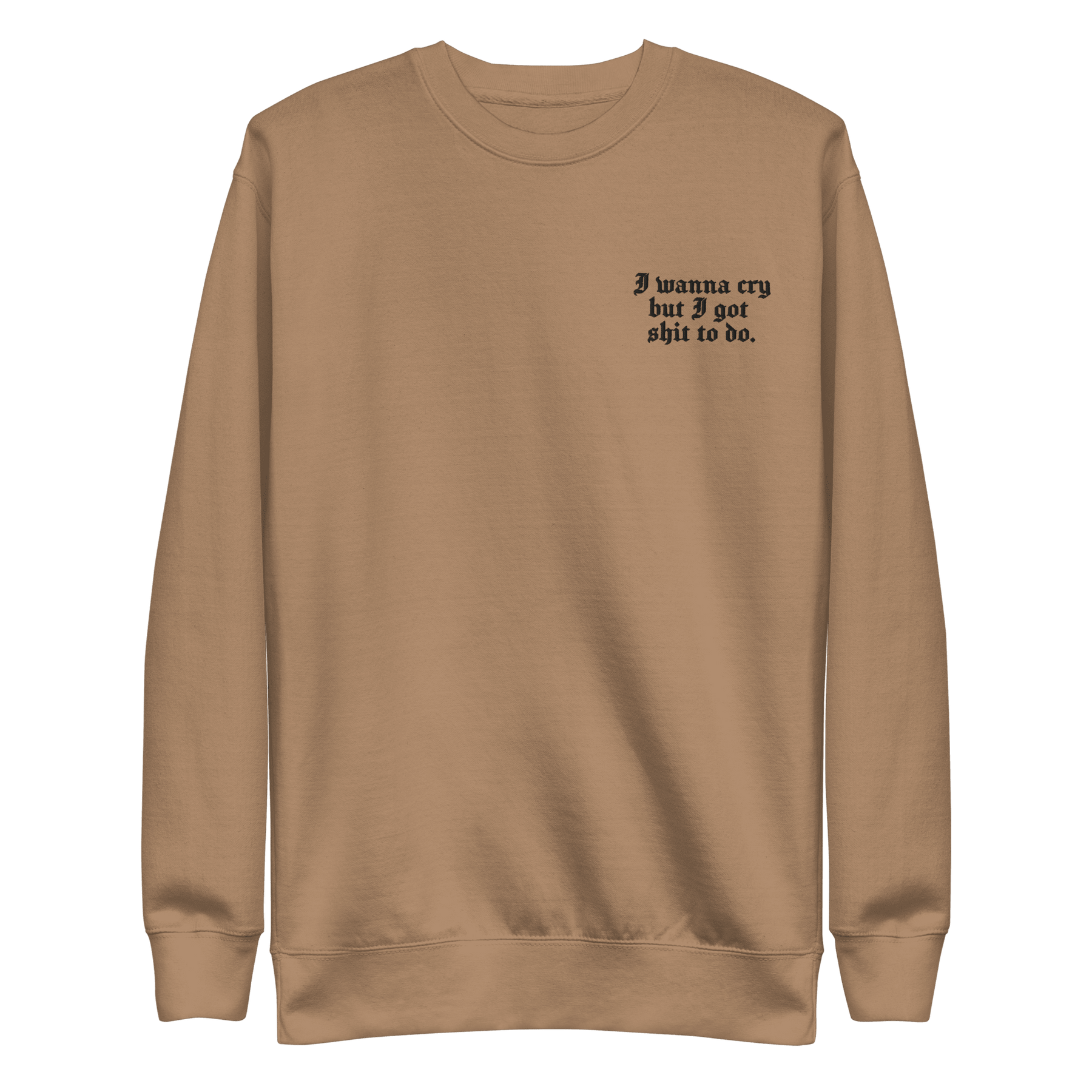 I Wanna Cry Embroidered Sweatshirt - Goth Cloth Co.4750593_25526