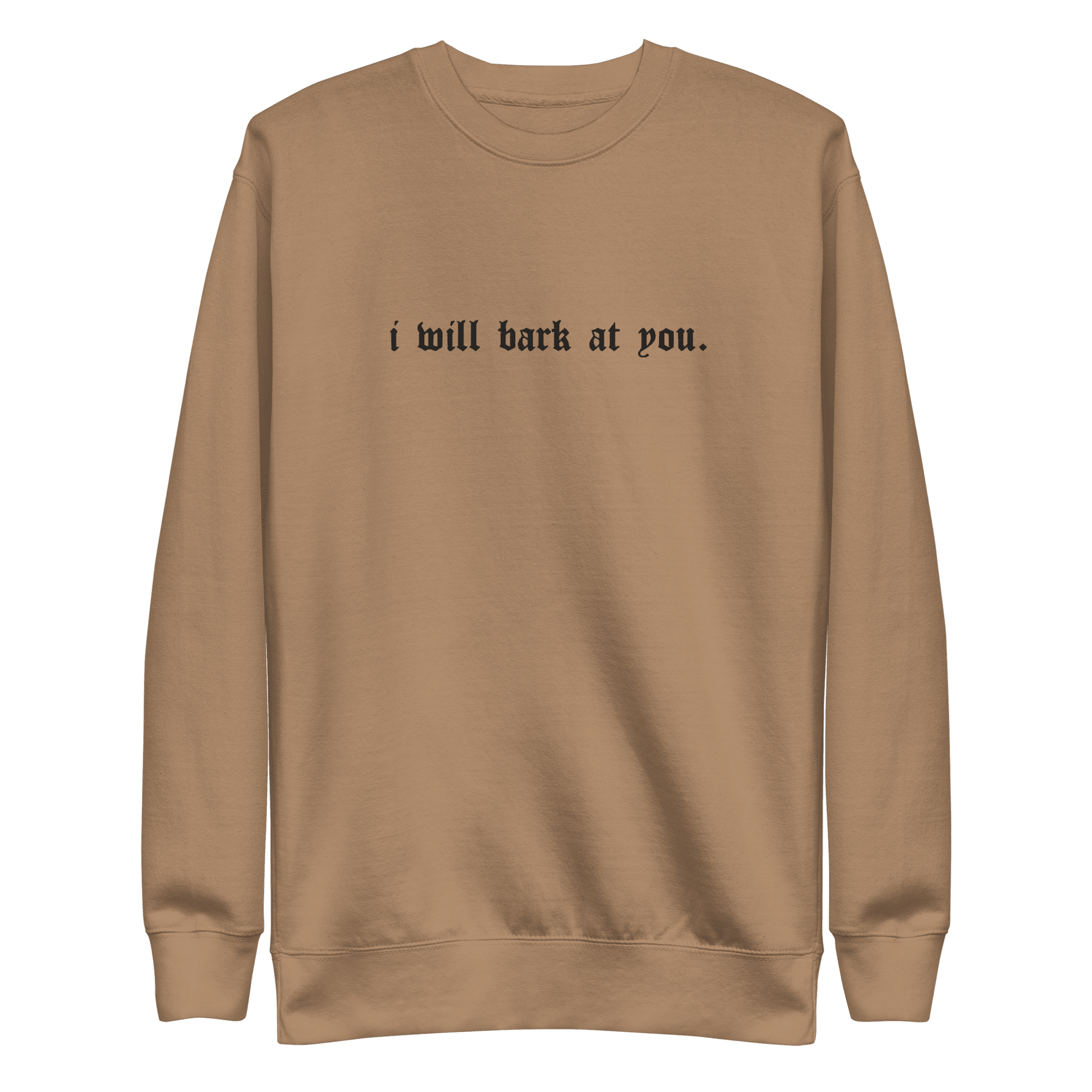 I Will Bark at You Embroidered Sweatshirt - Goth Cloth Co.Sweatshirt3115987_25526
