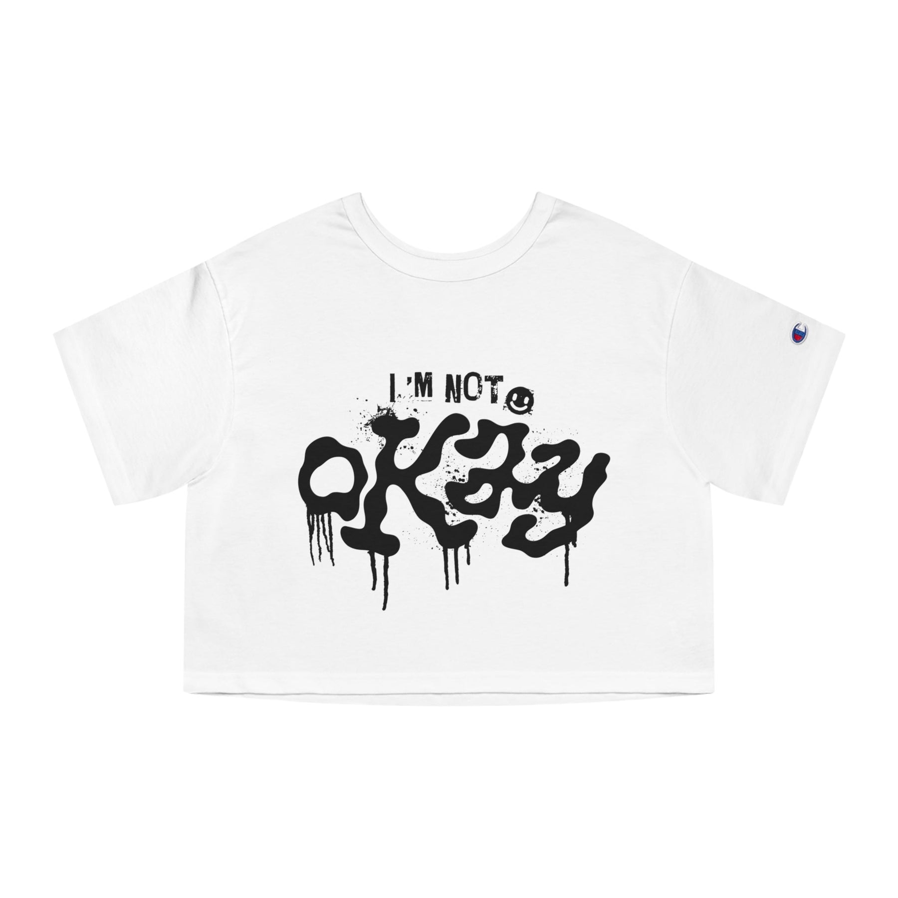 I'm Not Okay Heavyweight Cropped T-Shirt - Goth Cloth Co.T-Shirt25523836235895529240
