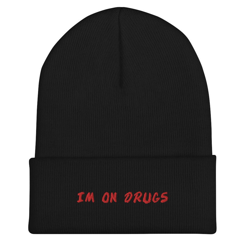 I'm On Drugs Dare Knit Beanie - Goth Cloth Co.3552291_8936