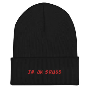I'm On Drugs Dare Knit Beanie - Goth Cloth Co.3552291_8936
