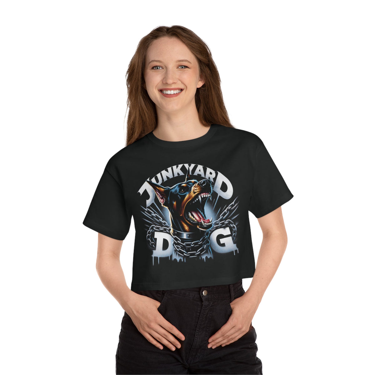 Junkyard Dog Women's Heavyweight Crop Top - Goth Cloth Co.T - Shirt24444239087564491014