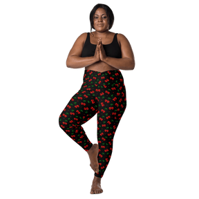 Killer Cherries Crossover Leggings with Pockets - Goth Cloth Co.3318854_14137
