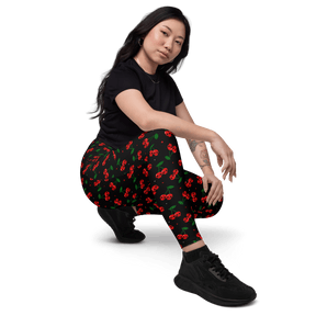 Killer Cherries Crossover Leggings with Pockets - Goth Cloth Co.3318854_14137