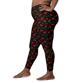 Killer Cherries Crossover Leggings with Pockets - Goth Cloth Co.3318854_14137