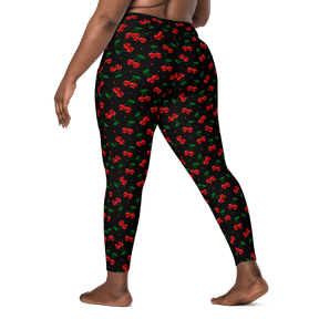 Killer Cherries Crossover Leggings with Pockets - Goth Cloth Co.3318854_14137