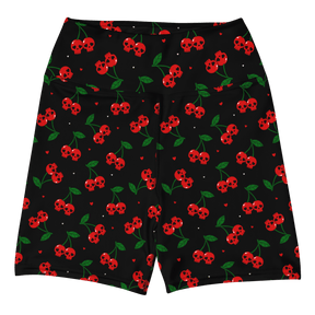 Killer Cherries Yoga Shorts - Goth Cloth Co.6300897_9079