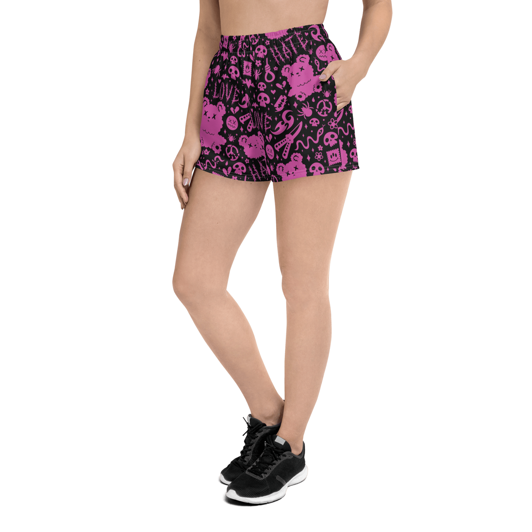 Killer Cuddles Unisex Athletic Shorts - LIMITED EDITION - Goth Cloth Co.3601164_9804