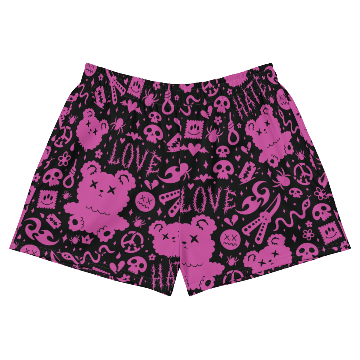 Killer Cuddles Unisex Athletic Shorts - LIMITED EDITION - Goth Cloth Co.3601164_9804