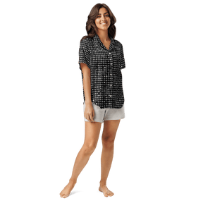 Killer's Code Silky Pajama Top - Goth Cloth Co.2924638_20964