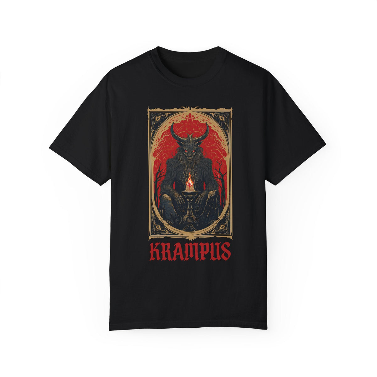 Krampus Tarot Card Comfy Tee - Goth Cloth Co.T-Shirt28107070661278069529