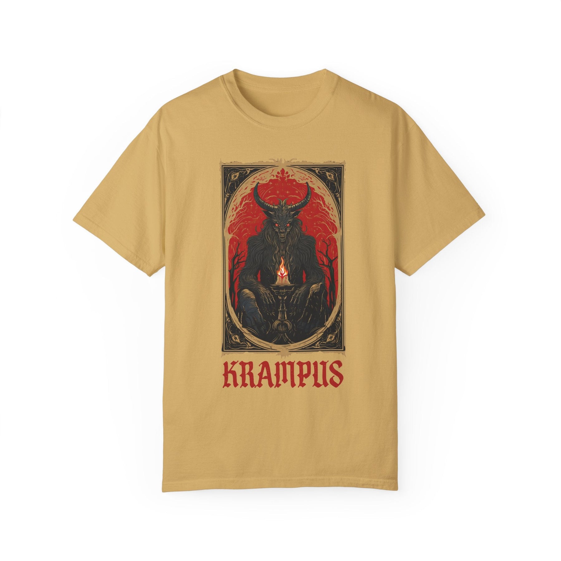 Krampus Tarot Card Comfy Tee - Goth Cloth Co.T-Shirt82499225370296695801