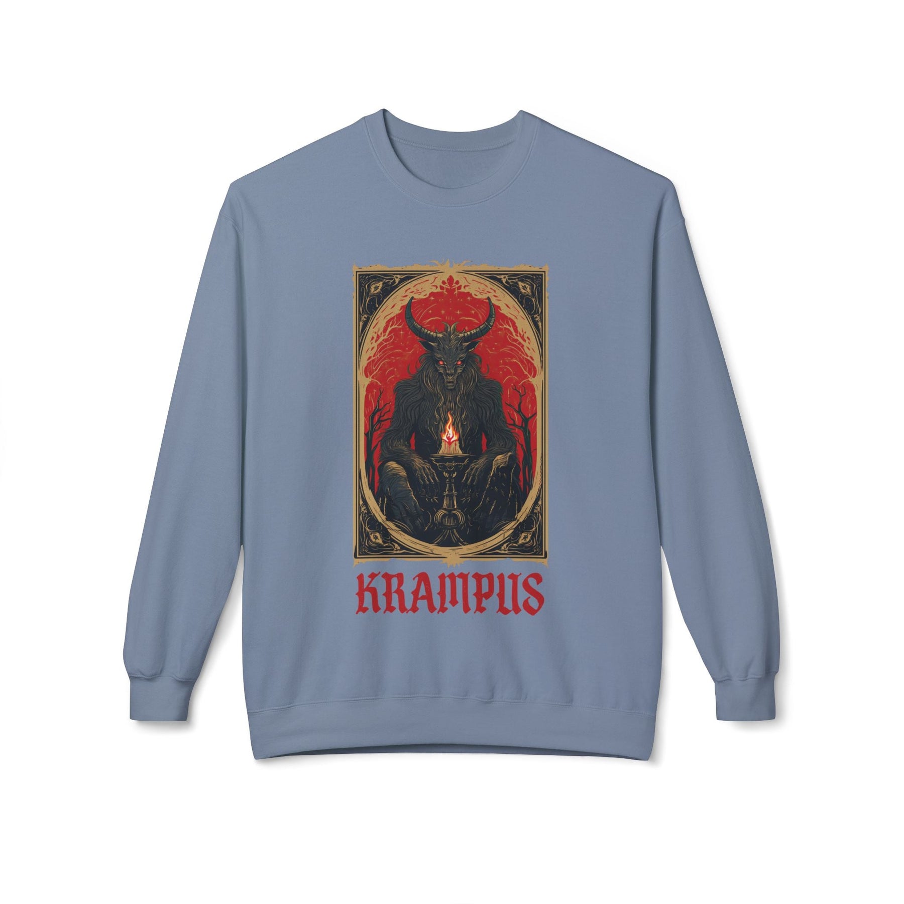 Krampus Tarot Card Sweatshirt - Goth Cloth Co.Sweatshirt16252706787409660441