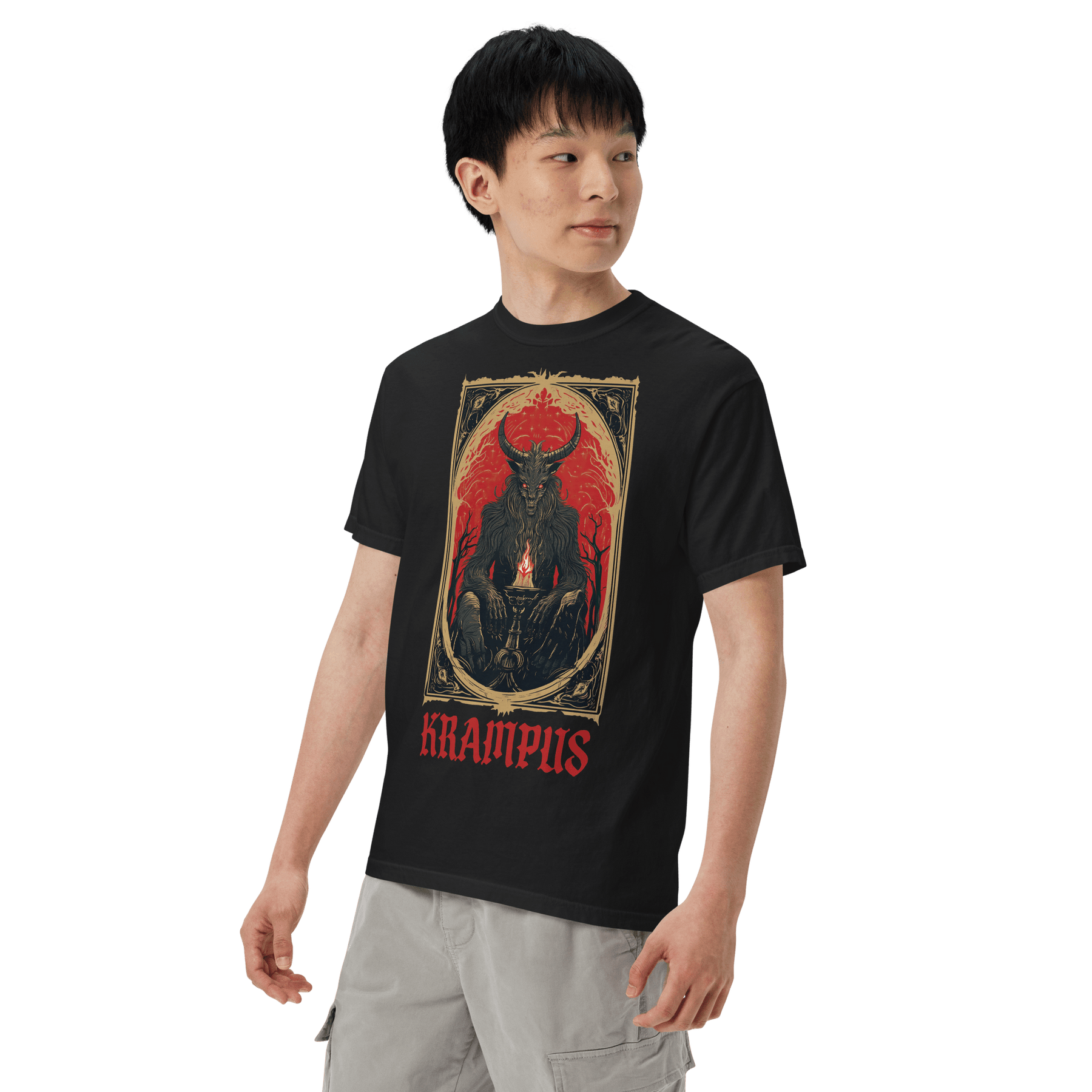 Krampus Tarot Unisex Comfy Tee - Goth Cloth Co.2080665_21534