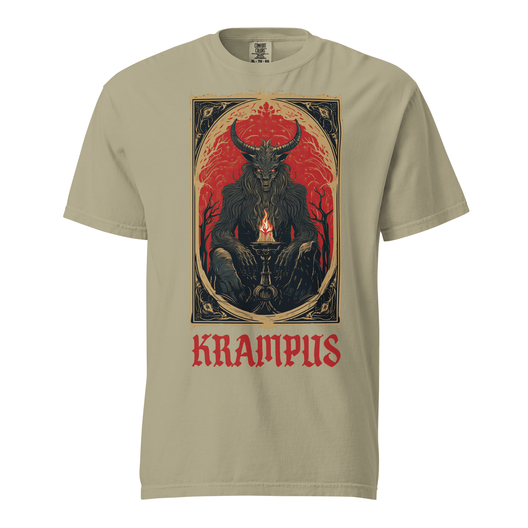 Krampus Tarot Unisex Comfy Tee - Goth Cloth Co.2080665_21534